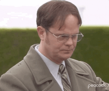 Gif: Dwight Schrute saying "go on"